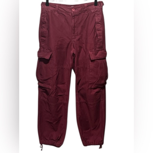 TNA Pants - TNA Women's Maroon Cargo Pants